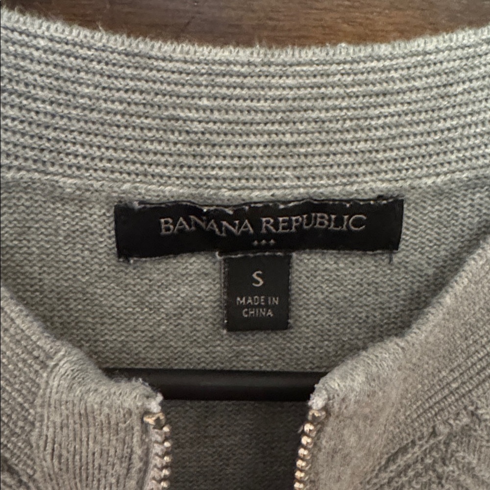 Banana Republic Factory Zip Up Sweater - Picture 2 of 2